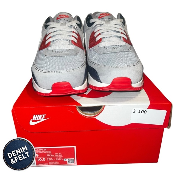 Nike Unisex Air Max 90 Sneakers/Shoes | Light Sky Grey/Phantom | NEW/NIB🔥 - Picture 12 of 16